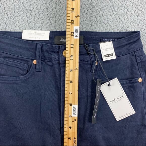 Judy Blue Women's Wide Leg Tummy Control Crops Jeans  NWT  |  Size:  5/27 - Picture 11 of 16